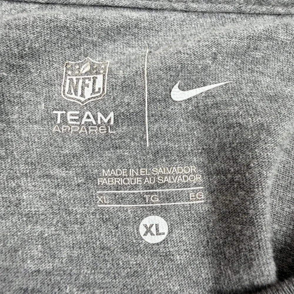 Nike NFL Apparel Dallas Cowboys NFL‎ Mens XL Long Sleeve Grey T-Shirt Graphic